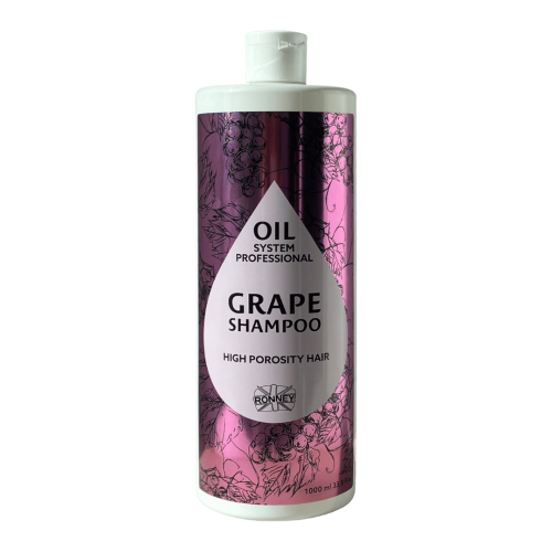 RONNEY Professional Oil System High Porosity Hair - Szampon GRAPE  1000 ml