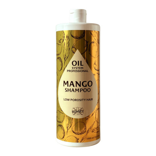 RONNEY Professional Oil System Low Porosity Hair - Szampon MANGO 1000 ml