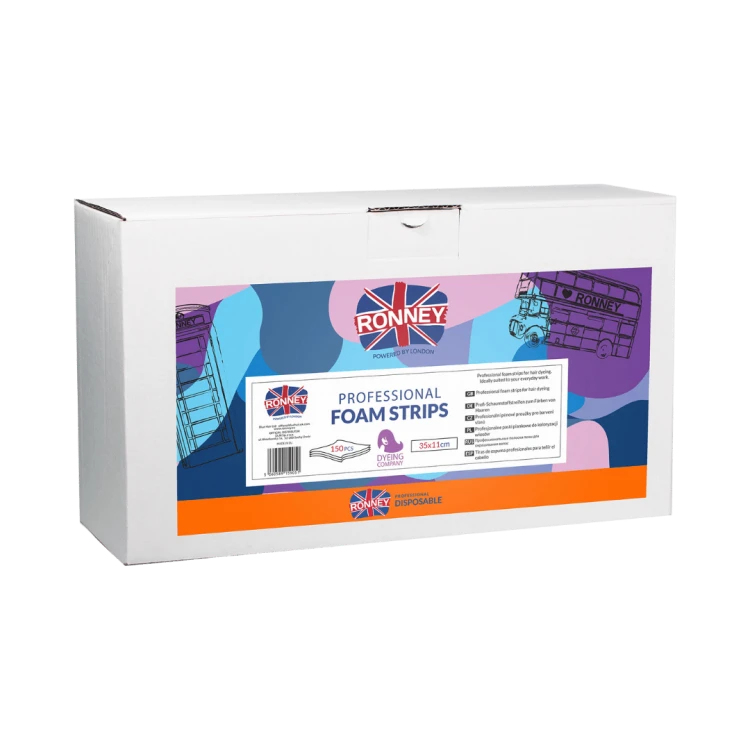 RONNEY Professional Paski piankowe 35x11 cm - 150 szt/opak