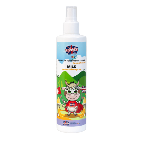 RONNEY Dla dzieci  - Delikatne mleczko do włosów BANANOWY SHAKE 285 ml RCH 00168