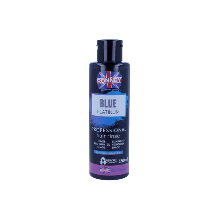RONNEY Professional Płukanka - BLUE PLATINUM HAIR RINSE 150 ml