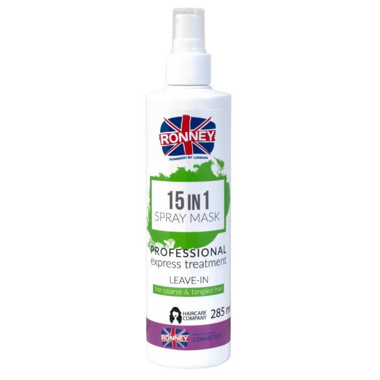 RONNEY Professional SPRAY Maska do włosów 15 in 1 for course &amp; tangled hair - 285 ml