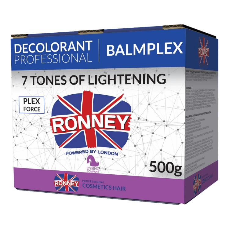 RONNEY Professional dust free bleaching powder BALMPLEX 7 Tones of Lightening - Profesjonalny bezpyłowy rozjaśniacz do włosów BALMPLEX (rozjaśnienie do 7 tonów) 500g