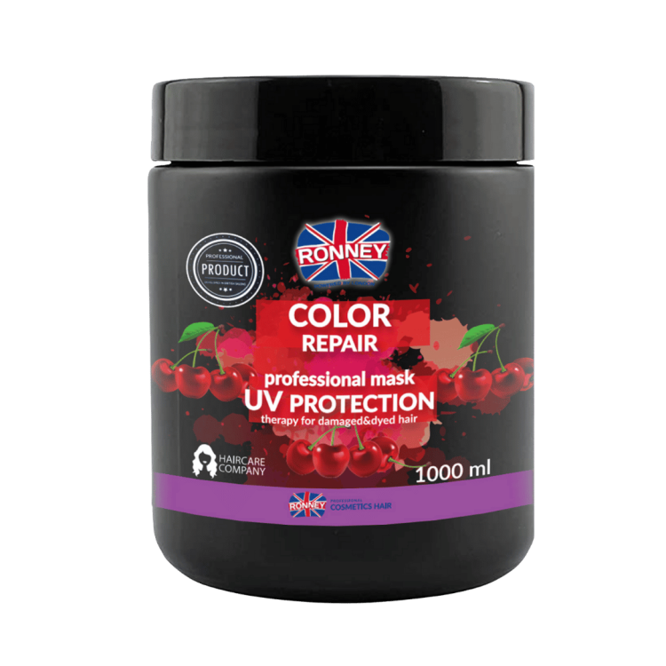 RONNEY Professional Maska do włosów Color Repair Cherry UV Protection 1000 ml RCH 00096