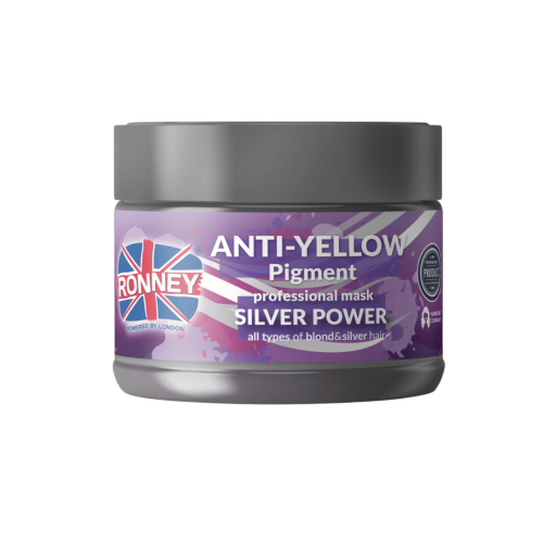 RONNEY Professional Maska do włosów SILVER POWER Anti-Yellow Pigment NO YELLOW 300 ml