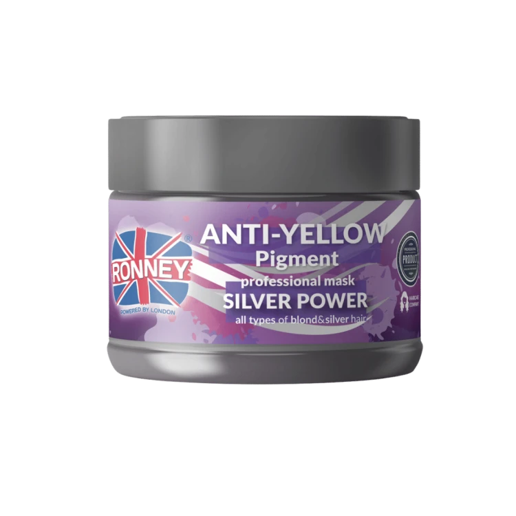 RONNEY Professional Maska do włosów SILVER POWER Anti-Yellow Pigment NO YELLOW 300 ml